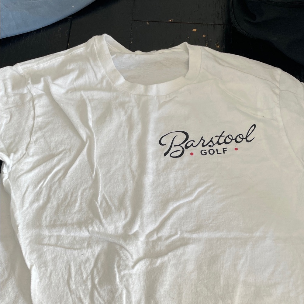 Barstool Golf Kids White Short Sleeve Tee